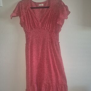 Max Studio Red Midi Dress